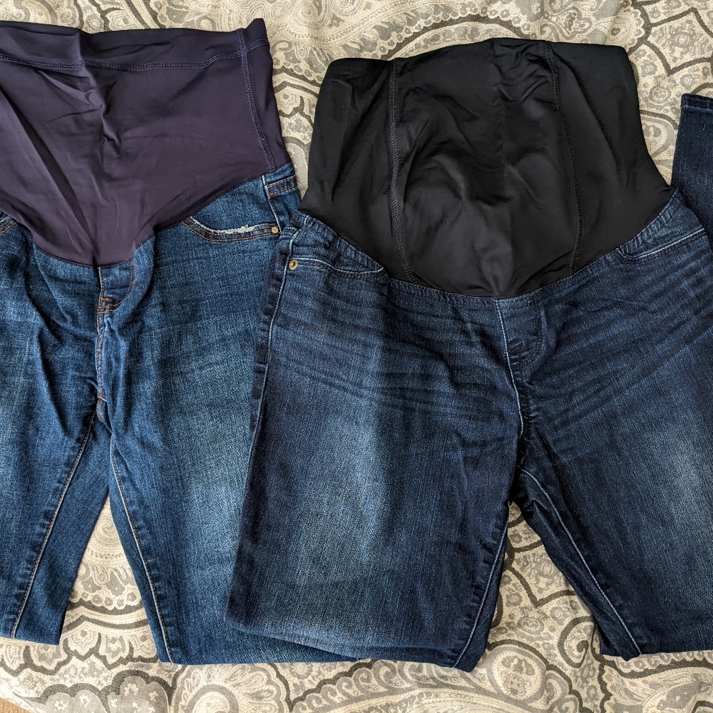Two pairs of Maternity Jeans! Size 4